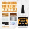 Super Glue – Extra Strong CA Adhesive for Glass, Plastic, Wood, Metal & Ceramic – XL 1.76oz Bottle – Fast, Industrial-Strength – Waterproof, Heat & Impact Resistant – Precision Tip – KRAFTPROTZ