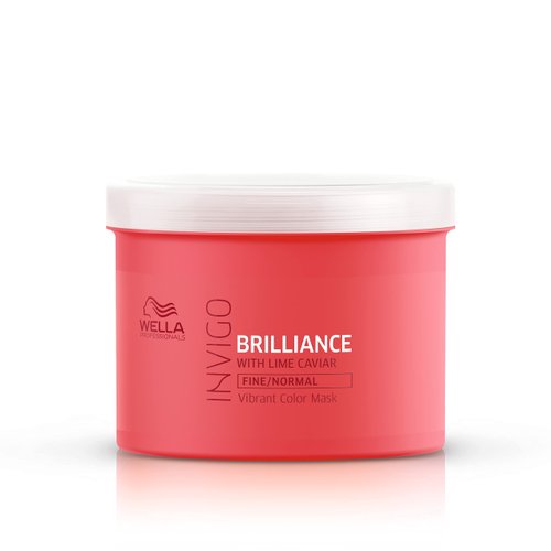 Wella Professionals Invigo Brilliance Hair Mask for Fine/Normal Colored Hair, Conditioning Treatment, Color Vibrancy, 16.9 Fl oz