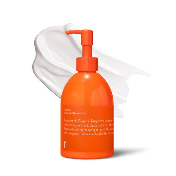 RATAPLAN Dahong Hand & Body Lotion, Vegan, Gentle and Soft Moisturizer, Tangerine of Jeju Island, Korean Skincare, 10.14 fl.oz 300ml