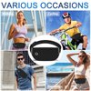 TORRYZA Fanny Packs for Women Men, Fashion Waist Pack with Waterproof & Reflective Strip, Lightweight Running Belt Bag with Adjustable Strap, Waist Bag for Hiking Cycling Walking Traveling(Black)