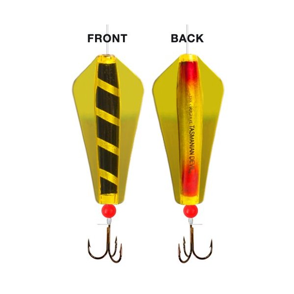 Tom's Taz Lures 104 Gold Panther - 20 gram Tasmanian Devil Fishing Lure