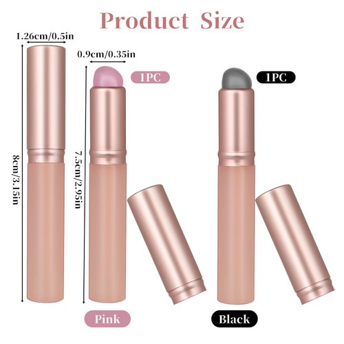 2PCS Ombre Nail Brush, Reusable Silicone Nail Gradient Brush Tools, Nail Painting Ombre Brushes, Nail Art Brushes for Ombre Nail, Gel Polish, Chrome Nail, Manicure DIY Tool