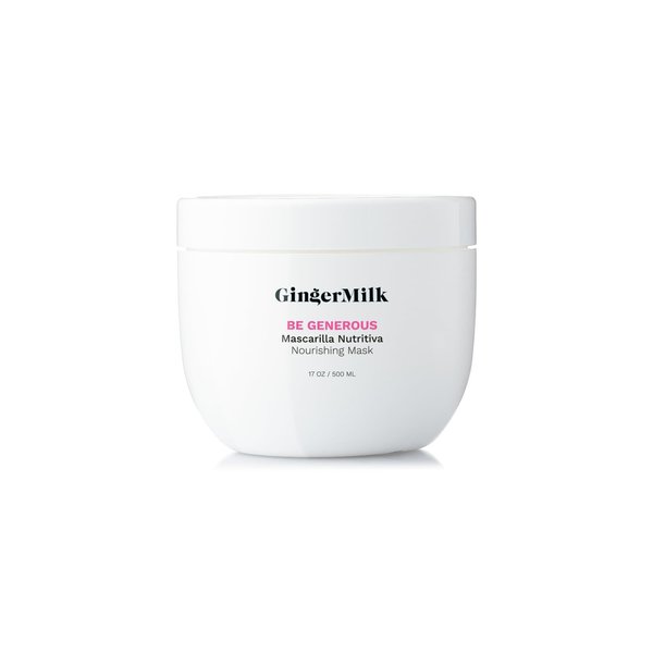 GINGER MILK - Nourishing Hair Mask - Deeply hydrates and provides softness. Natural Formula | 17oz | Be Generous