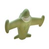Chewy, The Teeth-32 Airplane Teething Toy 100% Natural Havea Rubber Green