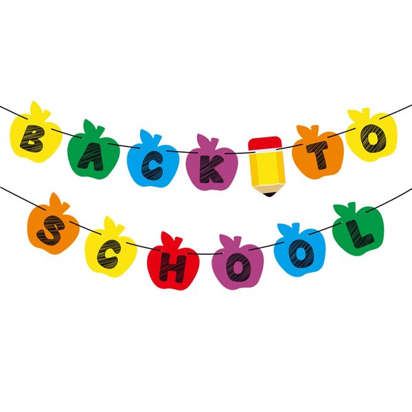 Back to School Decorations, Students First Day of School Sign Back Banner Classroom Decoration Suitable for The Back To School Decorations, Suitable for School Students Use It When School Starts