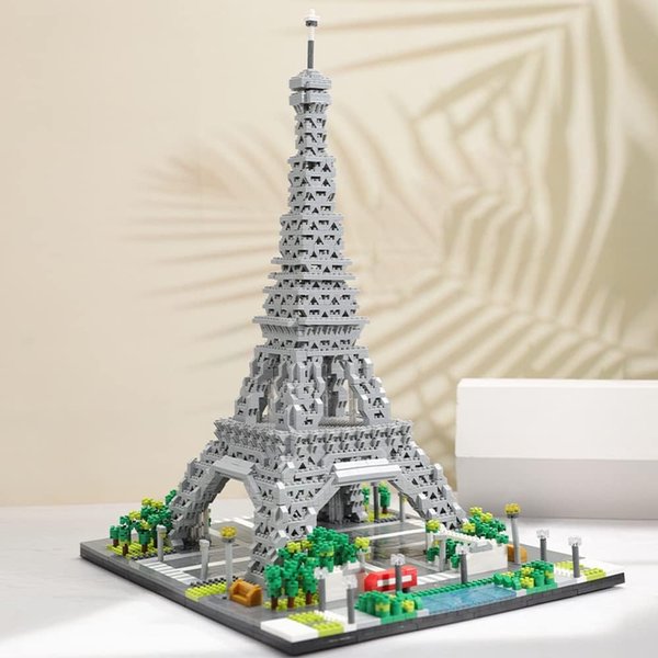 ENHANA Building Blocks Architecture Eiffel Tower Micro Mini Block Set World Famous Architectural Model 3D Puzzle Toys Gifts for Kid and Adult 3585 Pieces