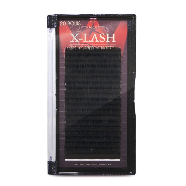 Amber Lash X-Lash, Mink Lash for Eyelash Extension Thickness 0.15mm (11mm, L+)