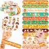 Cherisnowy 48 PCS Fox Party Favors 24PCS Tattoos Stickers 24PCS Slap Bracelets Wristbands Perfect for Fox Themed Birthday Baby Showers or Classroom Rewards Ideal Decor and Gifts for Girls and Boy