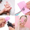 Lint Free Nail Wipes, 1200Pcs Pink Eyelash Extension Glue Cleaning Wipes, Absorbent Soft Non-woven Fabric Gel Nail Polish Remover Pads, No Lint Nail Cotton Pads for Eyelash Extensions Nails Lash Glue