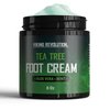 Viking Revolution Tea Tree Foot Cream for Dry Cracked Heels - Foot Cream for Dry Cracked Feet Foot Balm for Dry Cracked Feet - Foot Cream for Dry Feet Foot Repair Cream with Aloe Vera and Mint (8oz)