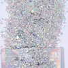 6Sheets Face Jewels Gems Self-Adhesive Rhinestone+30g Chunky Face Body Eye Hair Glitter, Rave Festival Outfits Clothes Iridescent Crystals Stickers Rainbow Body Makeup Tattoo Kit(3 luminous)