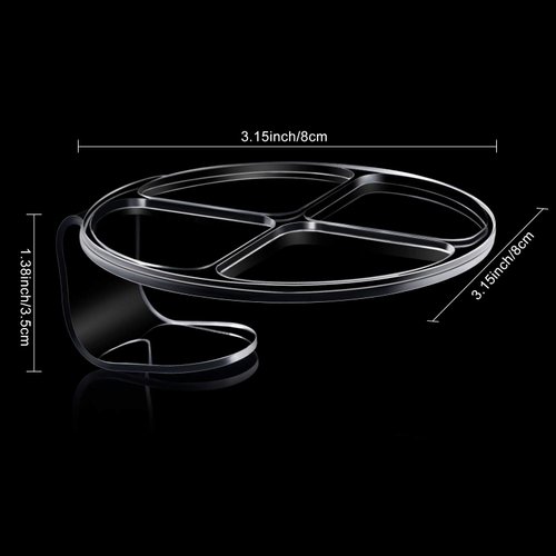 2 Pieces Hand Makeup Mixing Palette Makeup Hand-Held Palette Nail Art Manicure Palette Clear Makeup Palette for Mixing Foundation