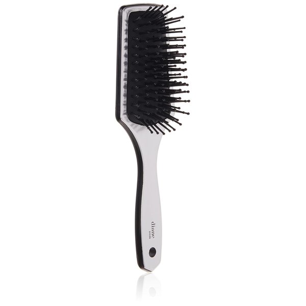Diane Small Silver Cushion Paddle Brush, 7 Row, 12Count