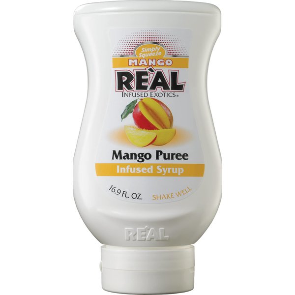 Mango Reàl, Mango Puree Infused Syrup, 16.9 FL OZ Squeezable Bottle (Pack of 1)