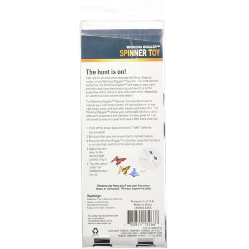 OurPet's Whirling Wiggler Spinner Cat Toy, Model: 1400013266