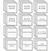 36 PCS Waterproof Labels for Bottles, Bathroom Hand Soap Dispenser Label Stickers, Removable Cleaning Labels for Soap, Lotion, Shampoo and Conditioner (3 x 3 Inch)