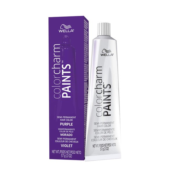 COLORCHARM Paints Semi-Permanent Hair Dye for Temporary Hair Color| Intermixable Shades| Purple| 2 Fl Oz