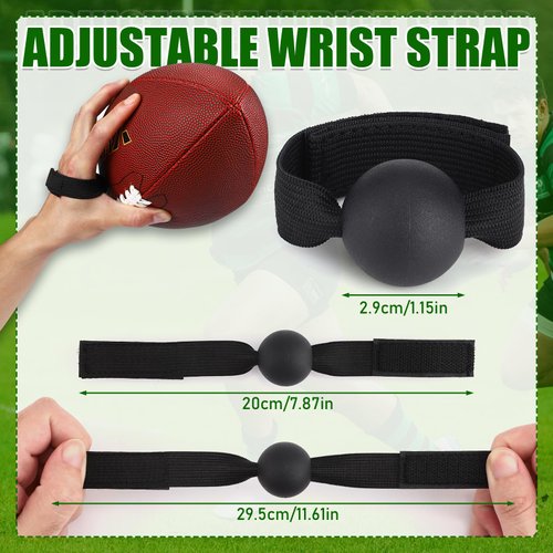 TOBWOLF 4PCS American Football Catching Trainer Band, Rugby Football Catching Receiver Trainers, Football Receiving Training, Volleyball Catching Training Hand Strap Beginner Practice Fingertip