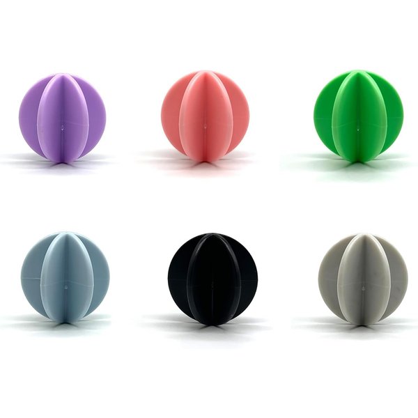 BuRuiJi Shaker Balls 6 Pcs Protein Shaker Ball Plastic Ball Replacement Shaker Ball for Shaker,Drinking Bottle Cup, Colorful Whisk Shaker Balls for Protein Shaker Bottle (Diameter：1.5inch)