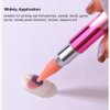 ForSewian Rhinestone Picker Dotting Wax Pen, Bling Pick Up Tool with One Additional Replaceable Wax Head, Rhinestone Pickup Applicator Tool for DIY Nail Art (pink)