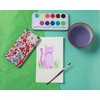 eeBoo: Butterflies Watercolor Paint Set, Easy to Close, Portable Tin Set, 12, Perfect for Watercolor Painting, Paint Brush Included