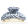 Art deco silver gray/blue sparkle hair claw clip for thick hair