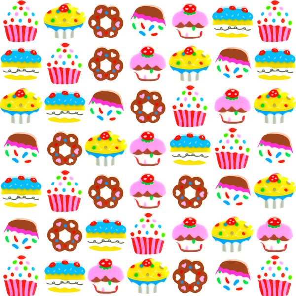 300 Pieces Mini Cupcake Eeasers for Kids Bulk, Mini Cute Kids Pencil Erasers Assortment Novelty Eeasers for Party Favor, Home School Work Rewards and Gift Filling (Cupcake)