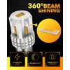 OXILAM 1157 2057 2357 7528 BAY15D LED Bulb Amber Yellow Replacement for Turn Signal Light, Brake Lights, Tail Lights, Blinker Lights, Side Marker Light Extremely Bright