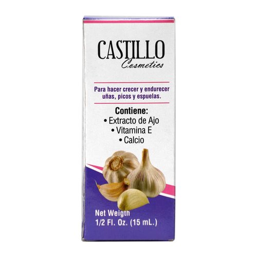 Castillo Cosmetics Garlic Nail hardener 15ml 0.5oz (Pack of 2)