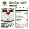 Frantoi Cutrera Gourmet Italian Capers in Sea Salt - Capers Non Pareil - Capers For Cooking and Garnishing - Mediterranean Caper Imported From Italy 5.3oz (150g) Pack of 2
