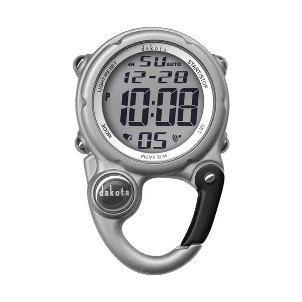 Dakota Light Digital Backpacker, Clip Watch, Alarm, Stopwatch, Timer and Dual Time Watch, Outdoor Gifts for Men and Women, Use for Fishing, Hunting, and More, Tactical Digital Watch