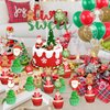 Christmas Gingerbread Man 2nd Birthday Party Decor, Christmas Santa Claus Candy Xmas Ball Two Sweet Banner Snowman Elk Cake Topper Snowflake Latex Balloons for Christmas Second Birthday Party Supplies