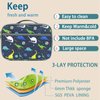 Kulle Lunch Box Kids,Insulated Lunch Box for Boys and Girls,Washable Lunch Bag and Reusable Toddler Lunch Boxes for Daycare and School Shark Camo Space Astronaut（Dinosaur Planet）