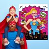TYHJOY Superhero Party Decorations Games Pin The Mask on The Women Games for Hero Theme Classroom Activities Birthday Party Supplies Favors
