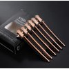 Drayas 12Pcs/set 3.7 Inches Metal Hair Clips for Styling and Sectioning,Dividing Duck Bill Clips with Prevent slippery Holes, Professional Salon Hair Clips for Women and Girls (Rose Gold)