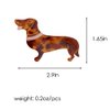 ZHOUMEIWENSP 1pcs Cute Pet dog Hairpin for Women Dog Hair Clip Animal Hair Clip (Dachshund)