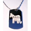 Republican Democrat Democratic Party Donkey Elephant Party Political Vote Election 2012 Logo Symbols - Military Dog Tag Luggage Tag Key Chain Keychain Metal Chain Necklace