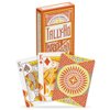 Tally-Ho Autumn Circle Back Playing Cards, Orange
