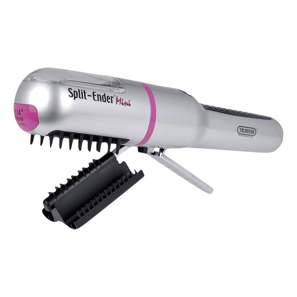 Split-Ender Mini - Automatic, Hair Repair Split End Remover Trimmer for Dry, Splitting, Damaged and Brittle Split Ends, Men and Women Hair Styling Beauty Tool, 3 AAA Batteries Not Included - Pink