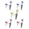 VISUALIZE Beak Eco Tee – Reusable Magnetic Golf Tee for Enhanced Drive Distance & Iron Shot Precision (5-Pack) Red, Blue