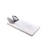 SimuLinen – White – Disposable Dinner Napkins with Discreet Pocket for Utensils - Decorative, Absorbent, Paper Napkins perfect for Silverware, size 17”x17” – Box of 75