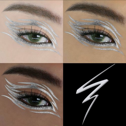 FOCALLURE Chameleon Liquid Eyeliner,Intense Color Shifting Eyeliner Pen,Metallic Multi-Reflective Finish,Sweatproof,Smudge-proof,Ultra-Fine Tip,SUPERSONIC