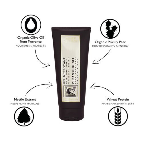 Panier des Sens Mens body wash 3 in 1, Shower gel & Face wash & mens shampoo - Made in France & 96% natural - 6.7Fl.oz/200ml