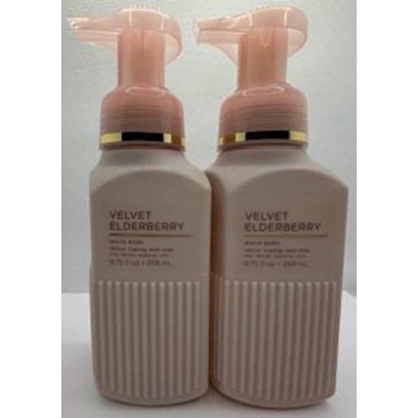 Generic Set of 2 Velvet Elderberry Gentle & Clean Foaming Hand Soap 8.75 Ounce, Pink