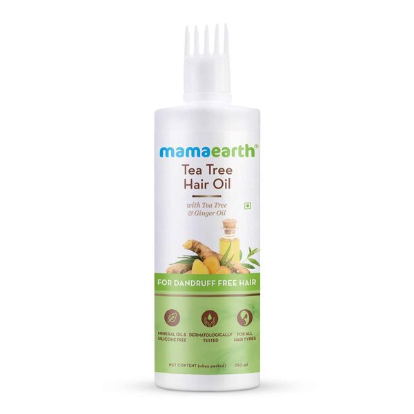 MAMAEARTH Tea Tree Hair Oil with Tea tree & Ginger oil 250ml