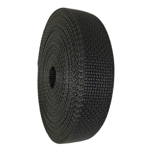 GGR Supplies Durable Polypropylene UV Resistant Webbing Straps Ideal for DIY Projects, Pet Collars, Outdoors, Crafts and Much More. 1 Inch (Black, 100)