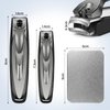 2024 Upgrade Nail Clipper with Catcher - No Splash Nail Clipper Gifts for Men Women, Mess Free Self Collecting for Toenail & Fingernail, Comfort Grip Ultra Sharp Nail Cutter w Catching Storage