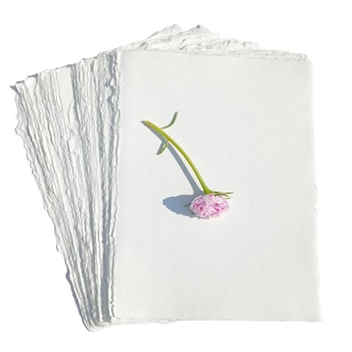 Mixed Media Loose Leaf Paper for Watercolor, Writers, Invitations, Crafts - Thick 150 GSM Ivory White-501-12x15-100