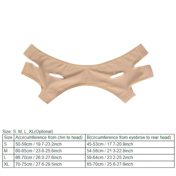 Slimming face band, slimming face mask, facelift mask, sleep neck mask, reduce double chin bandage(M)