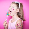 Pink Temporary Tattoos for Girls - 89+PCS Styles (10 Sheets)| Pink Birthday Decorations Hand Face Tattoo Stickers Party Supplies, Party Favors, Fan Cute, Birthday Party Gift